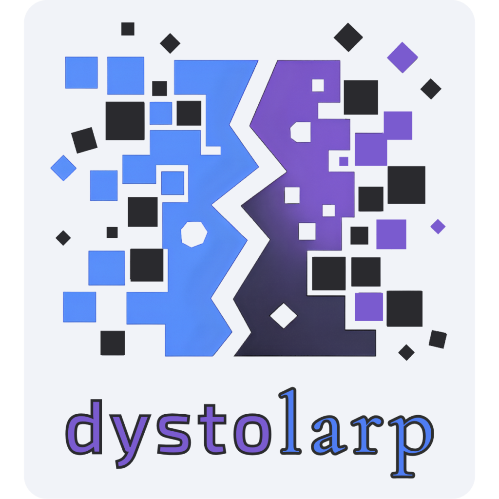 Dystolarp logo + name